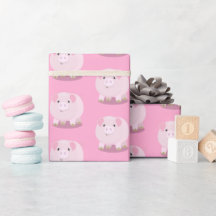Caricature de porc mignonne rose pot vendue à l'an