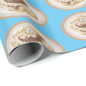 Papier Cadeau Caricature en rouleau de cannelle (Coin rond)