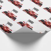 Papier Cadeau Caricature extrême de la voiture de course|Choisir (Coin)