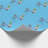 Papier Cadeau Caricature pour cycliste BMX (Coin)