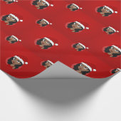 Papier Cadeau Caricature pour fille de Noël (Coin)