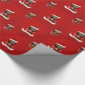 Papier Cadeau Caricature pour fille de Noël (Coin)