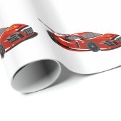 Papier Cadeau Caricature pour voiture rapide| Course extrême|Cho (Coin rond)