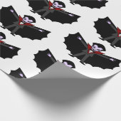 Papier Cadeau Caricature ridicule éffrayante Dracula Vampire (Coin)