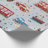 Papier Cadeau Caricature sur le transport (Coin)