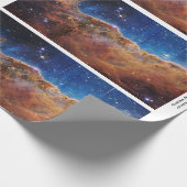 Papier Cadeau Carina Nebula Falaises cosmiques James Webb Hi-Res (Coin)