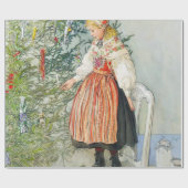 Papier Cadeau Carl Larsson Arbre de Noël (Plat)