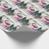 Papier Cadeau CARLIN Chien Joyeux Noël (Coin)