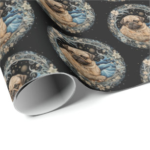 Papier Cadeau Carlin Imaginaire de Noël