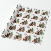 Papier Cadeau Carlin Noël Thème (Déroulé)
