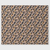 Papier Cadeau Carlin sans couture Retro (Plat)