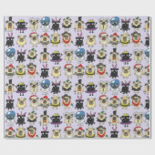 Papier Cadeau Carlins En Costumes Papier Enveloppant (Plat)