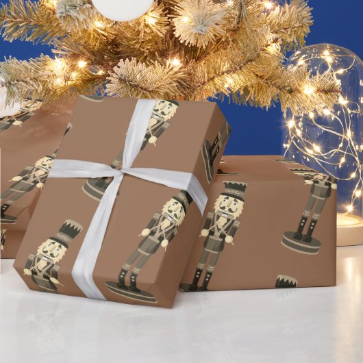 Papier Cadeau Carmel Brown Nutcracker Soldier  (Vacances)