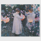 Papier Cadeau Carnation Lily Lily Rose John Singer Sargent Art (Plat)