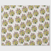 Papier Cadeau Carnaval de fleurs (Plat)