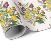 Papier Cadeau Carnaval de fleurs (Coin rond)