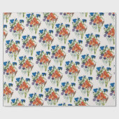 Papier Cadeau Carnaval de Fleurs (Plat)