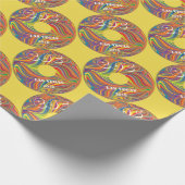 Papier Cadeau Carnaval de marguerite électrique (Coin)