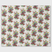 Papier Cadeau Carnaval des fleurs (Plat)