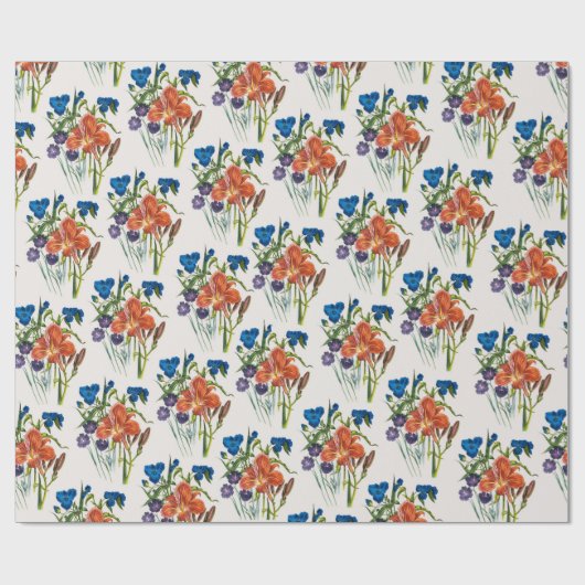 Papier Cadeau Carnaval des fleurs (Plat)