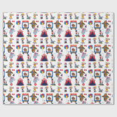 Papier Cadeau Carnaval du Cirque (Plat)