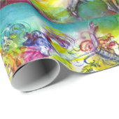 Papier Cadeau CARNAVAL ITALIEN / Mascarade vénitienne, Musique d (Coin rond)