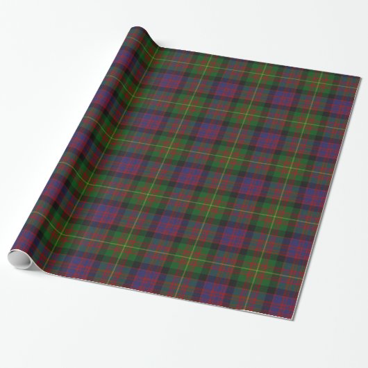 Papier Cadeau Carnegie Tartan coloré Papier d'enveloppement (Déroulé)
