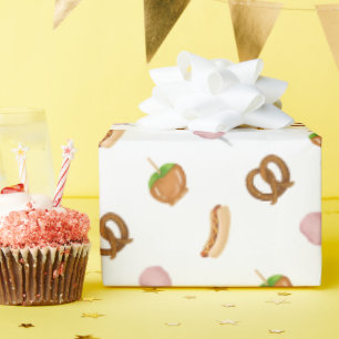 Papier Cadeau Carnival Circus State Fair Snacks Enveloppement Pa