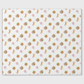 Papier Cadeau Carnival Circus State Fair Snacks Enveloppement Pa (Plat)