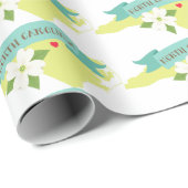 Papier Cadeau Caroline du Nord (Coin rond)