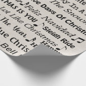 Papier Cadeau Carols de Noël (Coin)