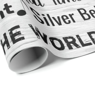 Papier Cadeau Carols De Noël Sur Birch