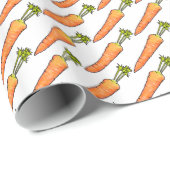 Papier Cadeau Carotte (Coin rond)