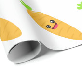 Papier Cadeau Carotte (Coin rond)