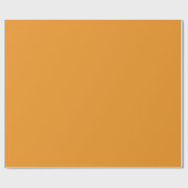 Papier Cadeau Carotte orange couleur solide (Plat)