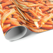 Papier Cadeau Carottes (Coin rond)