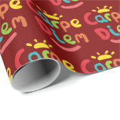 Papier Cadeau Carpe Diem (Coin rond)