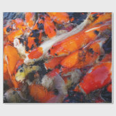 Papier Cadeau Carpe koï (Plat)