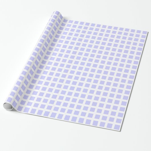 Papier Cadeau Carré 02 - Poudre bleu sur blanc (Déroulé)