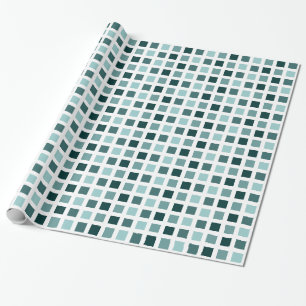 Papier Cadeau Carré 02 - Tons verts 02