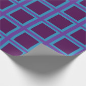 Papier Cadeau Carré bleu et violet (Coin)