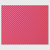 Papier Cadeau Carré Checker Petites couleurs do-it-yourself roug (Plat)