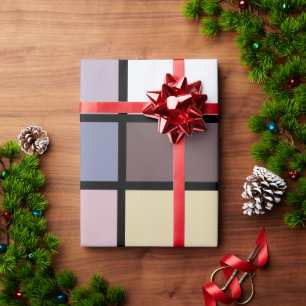 Papier Cadeau Carré coloré géométrique