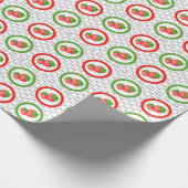 Papier Cadeau Carré de fraises (Coin)
