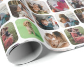 Papier Cadeau Carré Instagram multiphoto (Coin rond)