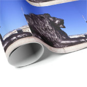 Papier Cadeau Carré Lion de bronze Trafalgar (Coin rond)