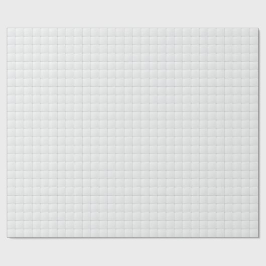 Papier Cadeau Carreau blanc (Plat)