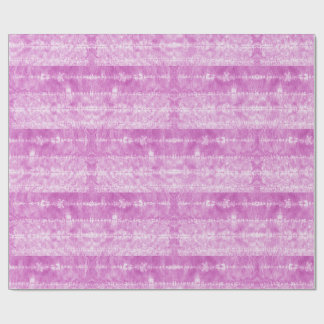 Papier Cadeau Carreau de cheveux de cheval rose rayé