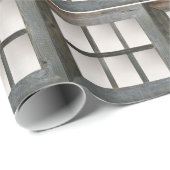 Papier Cadeau Carreau de fenêtre âgé (Coin rond)