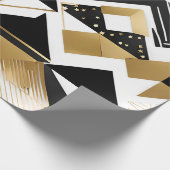 Papier Cadeau Carreau de noël abstrait papier d'emballage (Coin)